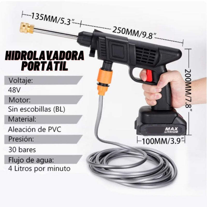 HIDROLAVADORA RECARGABLE 48V 2 BATERIAS